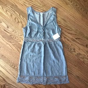 Free People waterfall short dress cotton Large